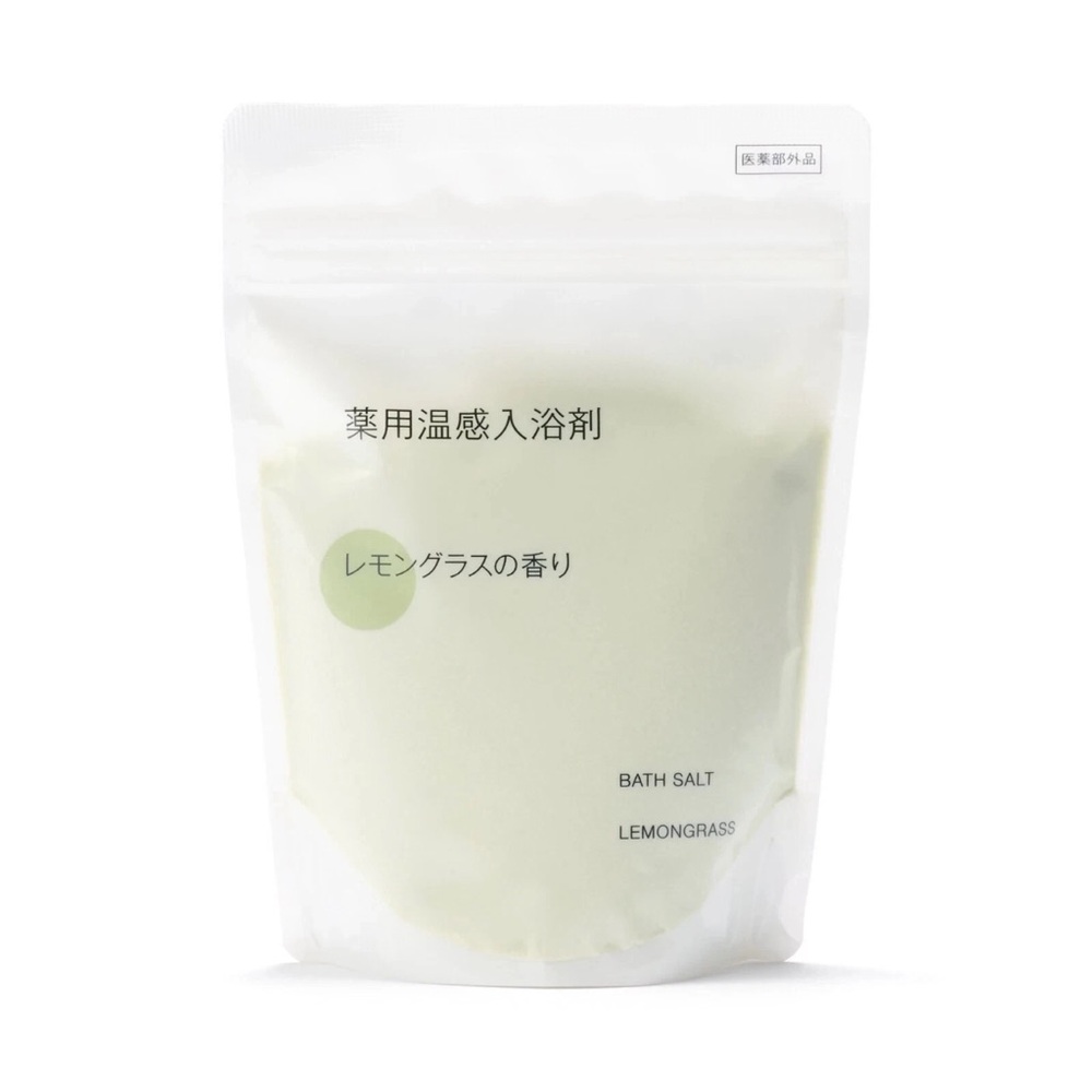 MUJI Medicinal Warming Bath Salts Lemongrass scent 360g onsen new made in Japan